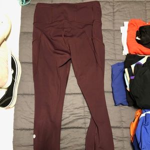 Lululemon Fast and Free Crop II 19"  Nulux